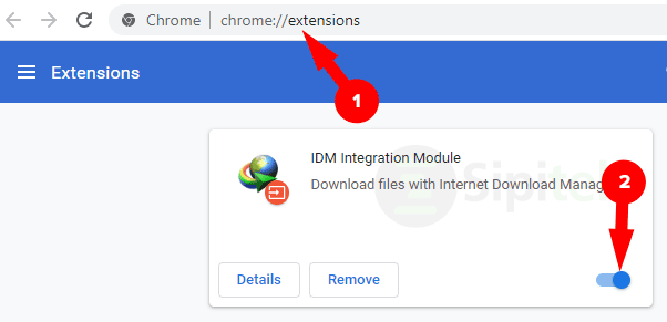 IDM Integration Module Google Chrome