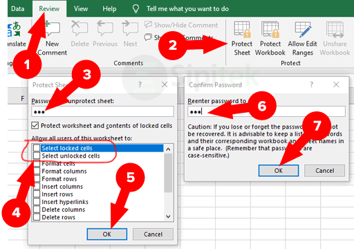 Kunci File Excel Tidak Bisa Copy Edit