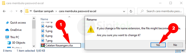 Ubah Format File ZIP ke XLSX