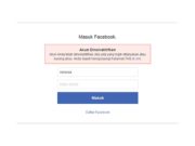 cara mengaktifkan akun facebook yang dinonaktifkan