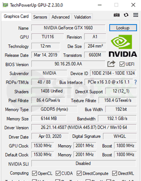 Cek VGA GPU-Z