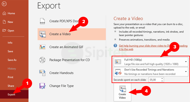 Export to Video PowerPoint