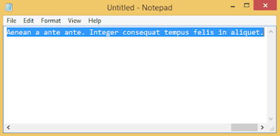 paste notepad