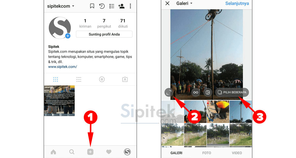 Cara Upload Banyak Foto Sekaligus di Instagram Tanpa Crop