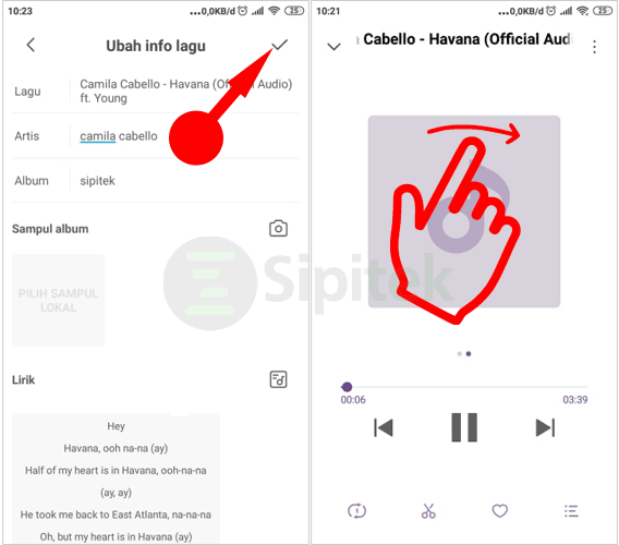 Tambahkan Lirik Pemutar Musik Xiaomi
