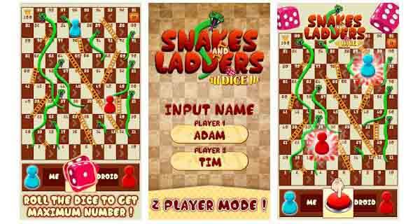 snake and ladders dice free