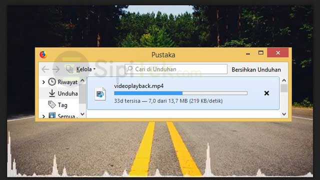 proses download video