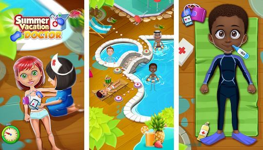 Crazy Pool Party Doctor Games