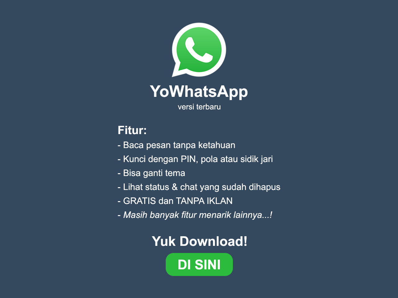 Download YoWhatsApp Apk Terbaru 2020 Gratis Versi 8.12 Anti-Banned