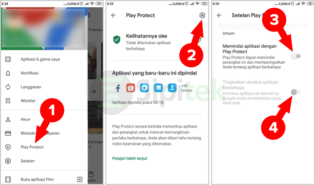 Cara Mematikan Google Play Protect